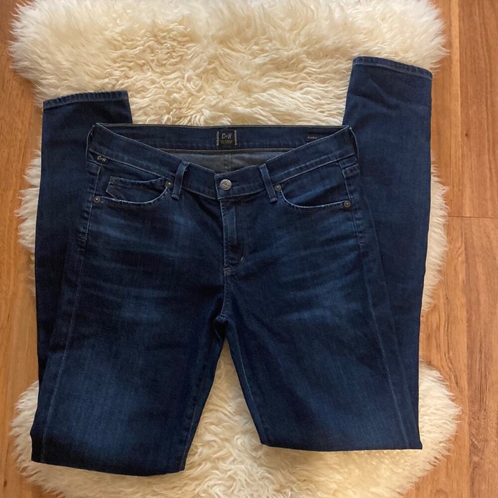 Citizens of Humanity Avedon Low Rise Skinny Jean EUC Sz 27 Cotton Dark Blue